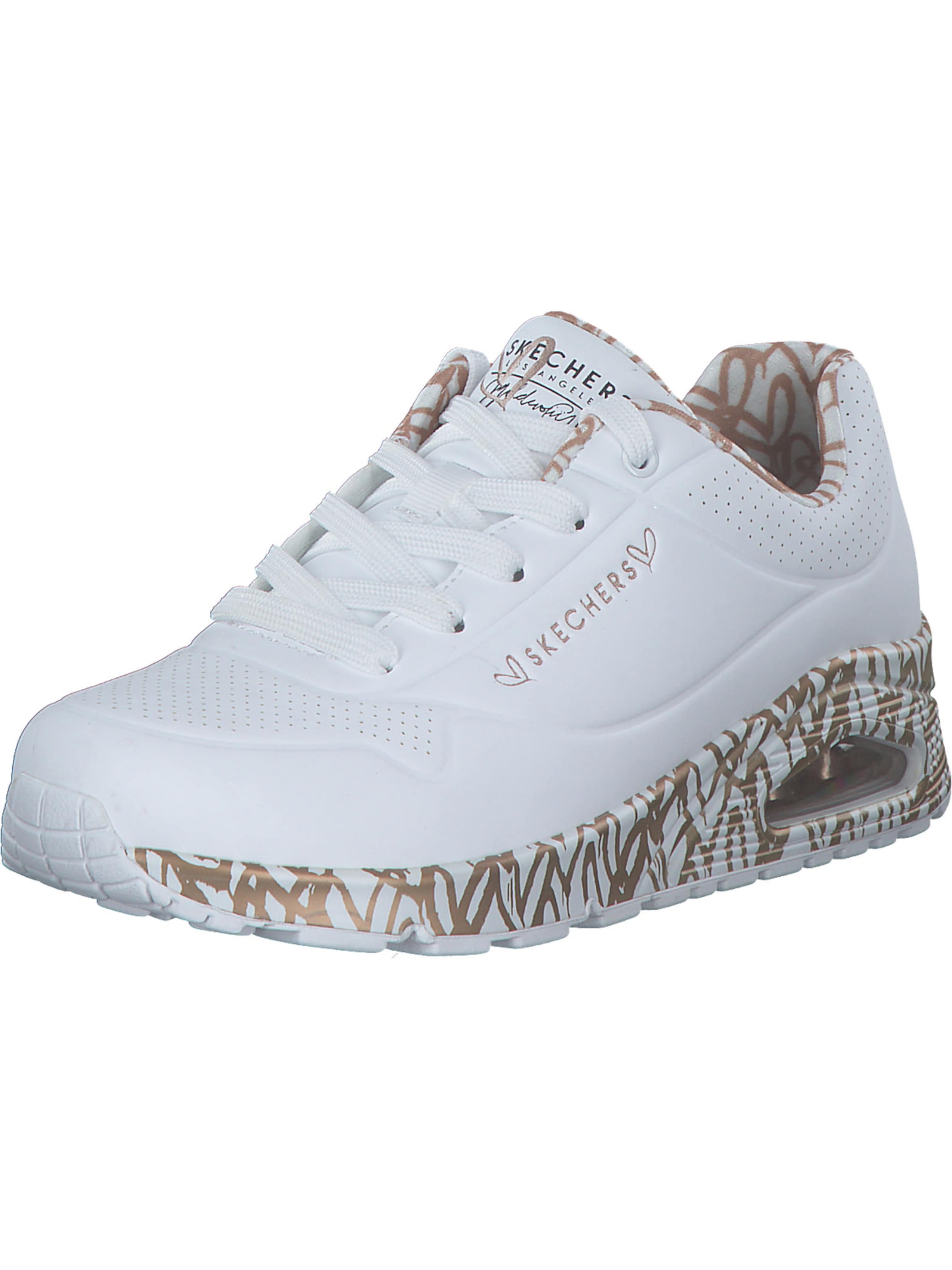 Baskets basses 'Uno - Loving Love' SKECHERS en blanc : devant
