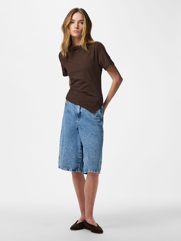 PIECES Shirt 'PCSirene' in Brown