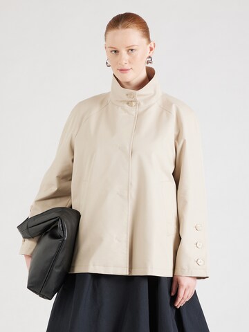 Giacca di mezza stagione 'UNICUM' di Persona by Marina Rinaldi in beige: frontale