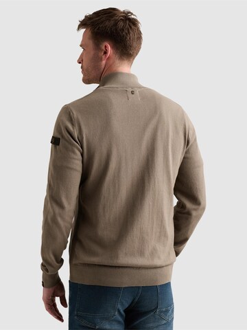 PME Legend Tröja 'Cardigan in 100% cotton with zipper closure' i grön