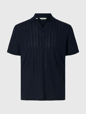 T-Shirt SELECTED en bleu