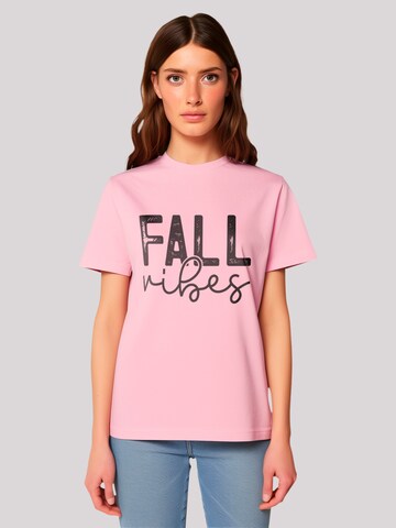 F4NT4STIC T-Shirt 'Fall vibes' in Pink: Vorderseite
