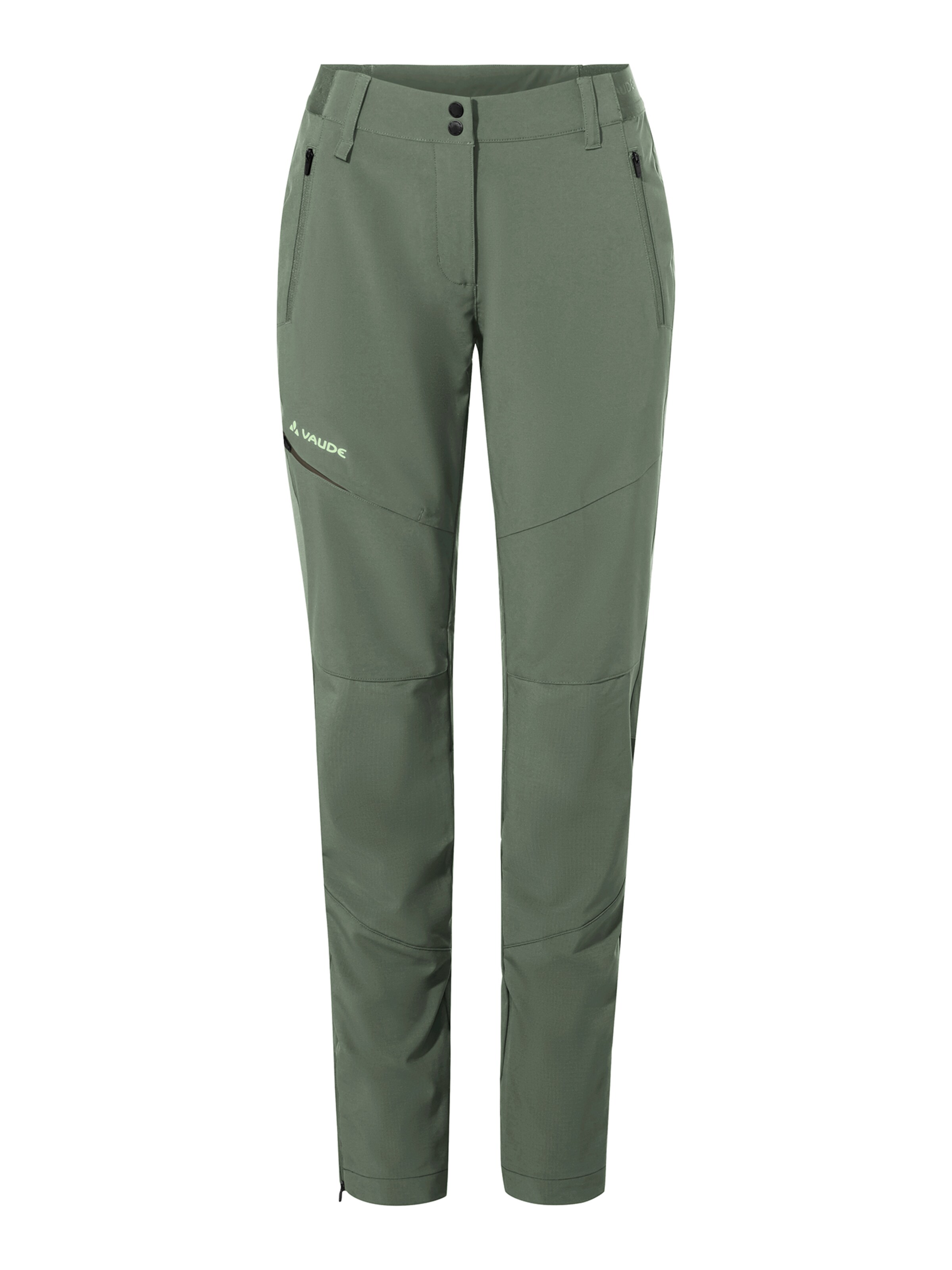 VAUDE Outdoor Pants 'Elope' in Green: front