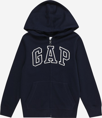 GAP Sweatvest in Blauw: voorkant