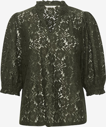 Cream Bluse 'Kaspis' in Grün: Vorderseite