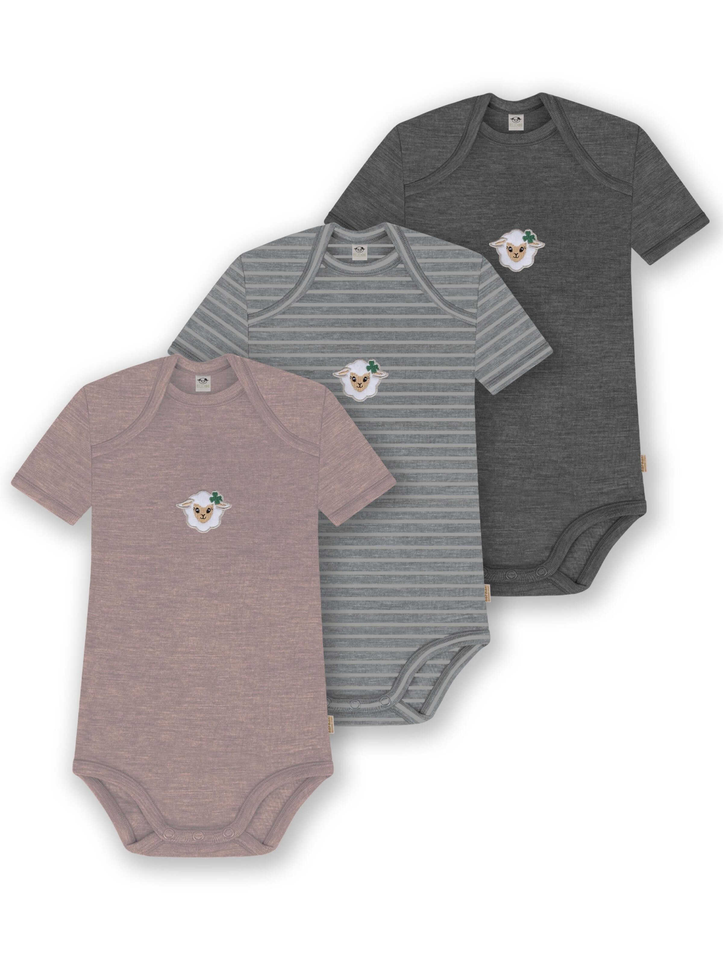 Barboteuse / body 'Tauranga' normani en mélange de couleurs : devant