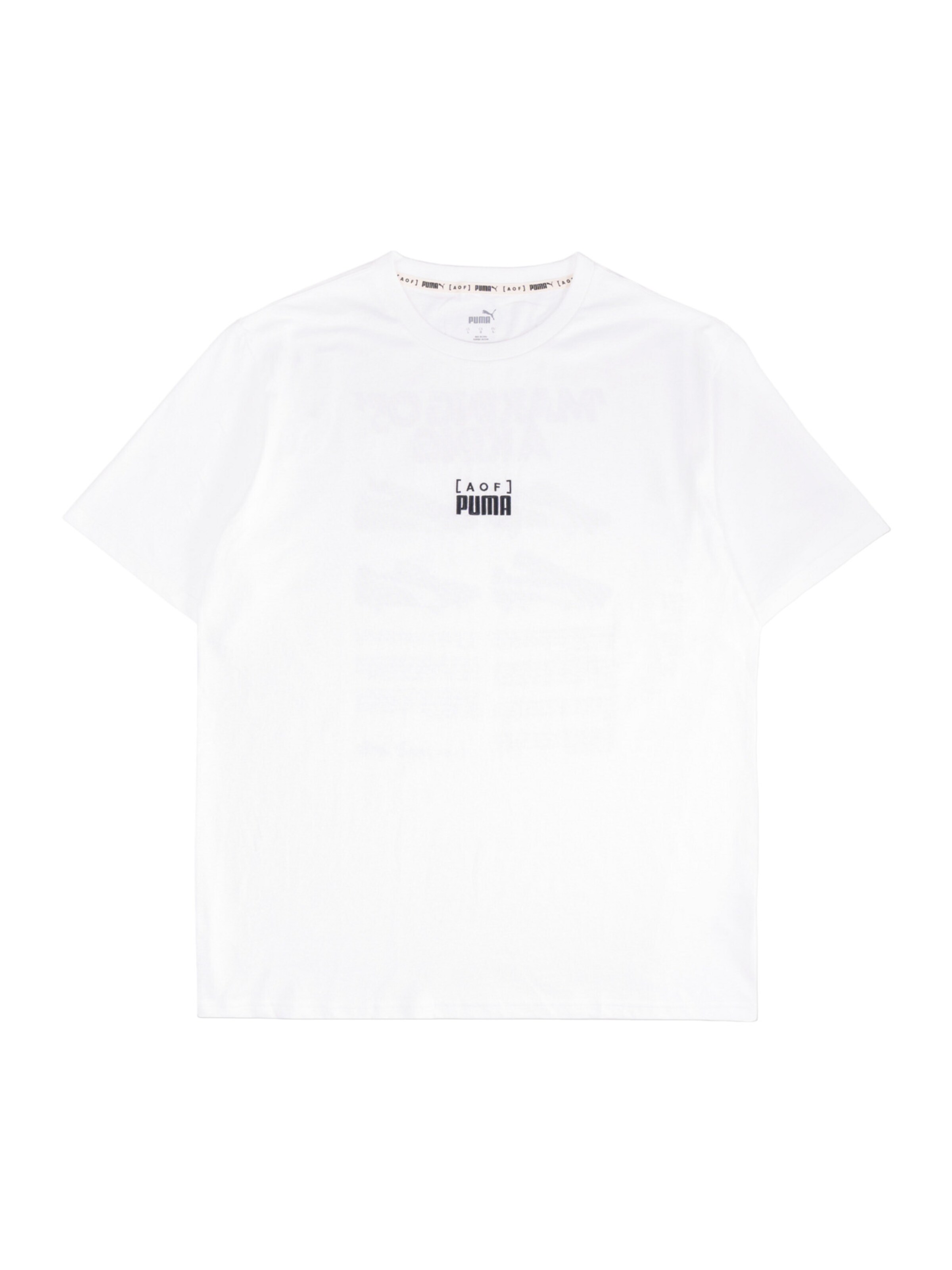 PUMA Функциональная футболка в Белый: спереди