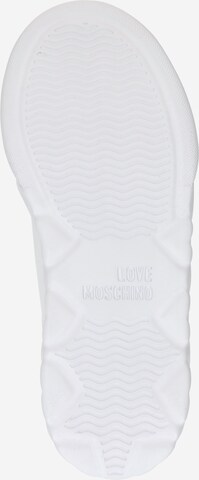 Love Moschino Matalavartiset tennarit 'HEART LOVE' värissä valkoinen