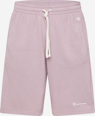 Champion Authentic Athletic Apparel Loosefit Broek in Lila: voorkant