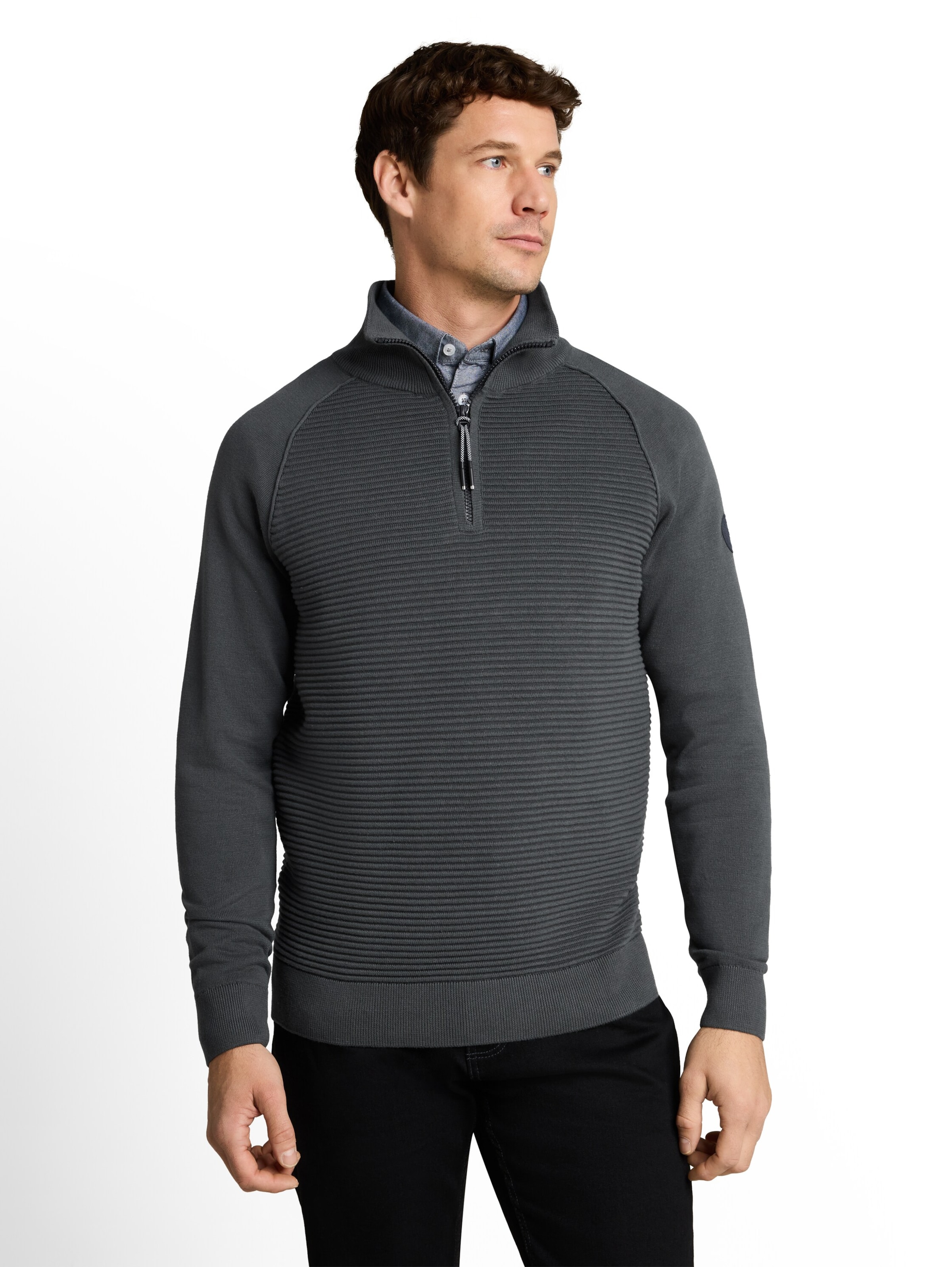 TOM TAILOR Pullover in Grün: Vorderseite