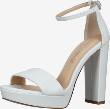 PETER KAISER Strap Sandals in White: front