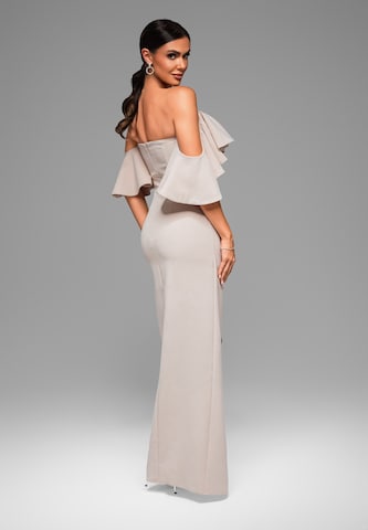 Ombre Evening dress in Beige