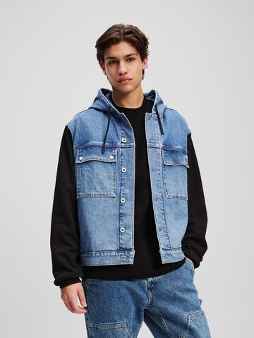 Veste mi-saison KARL LAGERFELD JEANS en bleu : devant