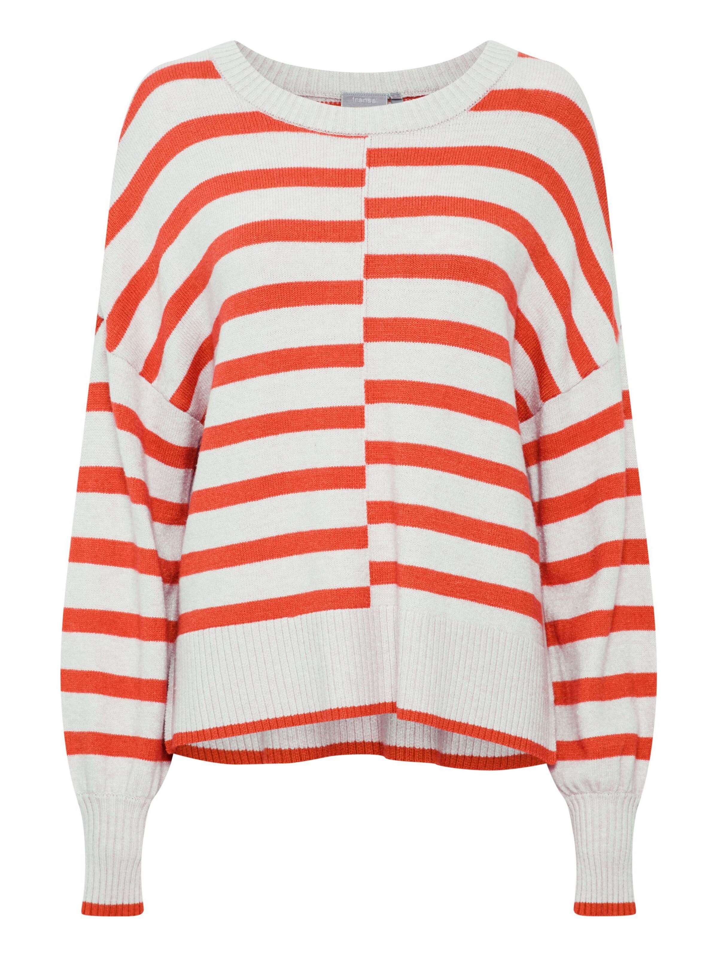 Fransa Pullover 'Bitte' in Rot