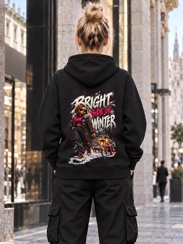 LUNØIR StudioSweater majica 'BOSS Femme Winter Lantern' - crna boja