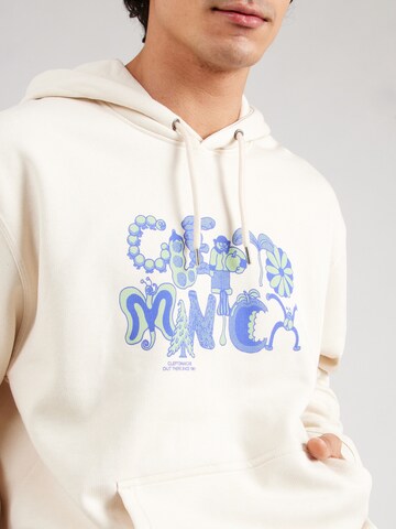 Cleptomanicx Sweatshirt 'Guard The Garden' in Beige