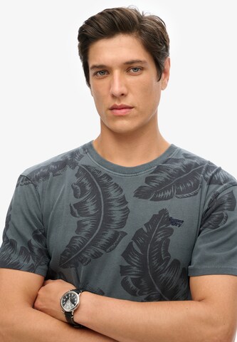 Superdry Тениска в синьо: отпред