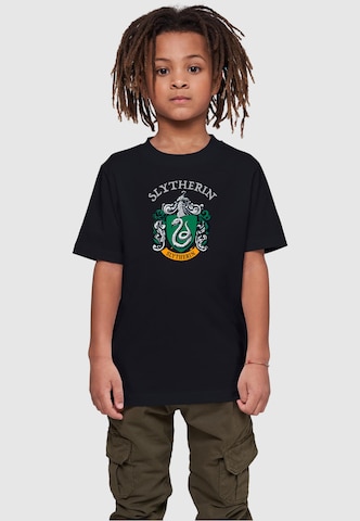 ABSOLUTE CULT Shirt 'Harry Potter - Slytherin Crest' in Black: front