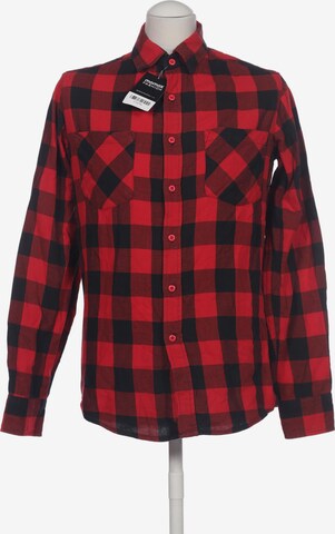 Urban Classics Button Up Shirt in S in Red: front