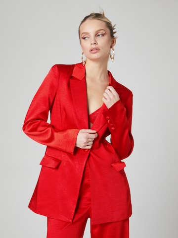 VIERVIER Blazer 'Carlotta' (GRS) in Rot: Vorderseite