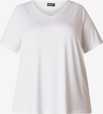 BASE LEVEL CURVY T-Shirt 'Alba' in Weiß: Vorderseite
