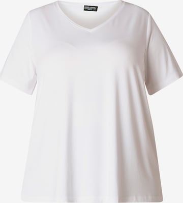 BASE LEVEL CURVY T-Shirt 'Alba' in Weiß: predná strana