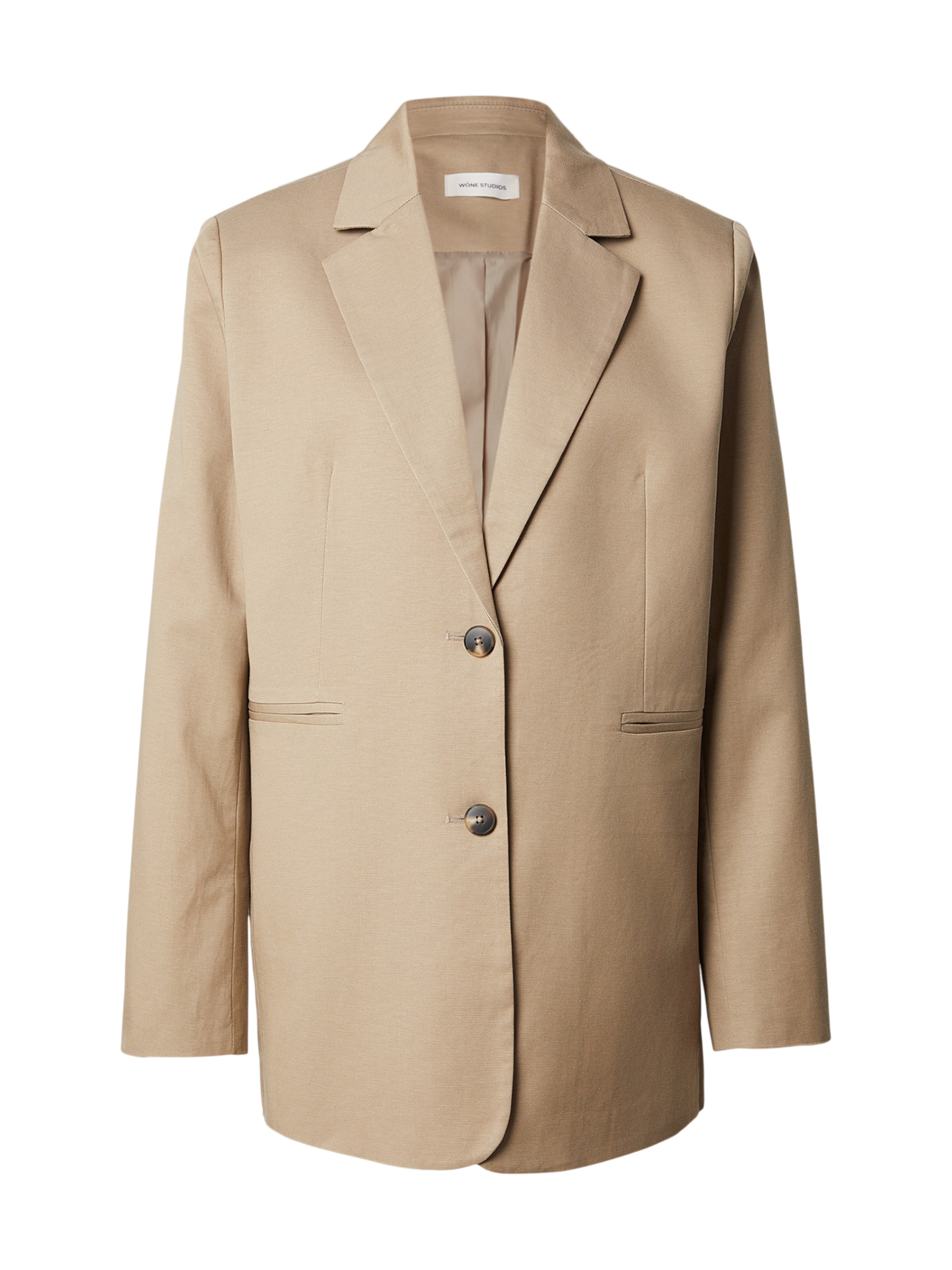 WÔNE STUDIOS Blazers in Beige: voorkant