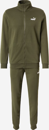 PUMA Urheilupuku 'ESS' värissä oliivi / valkoinen, Tuotenäkymä