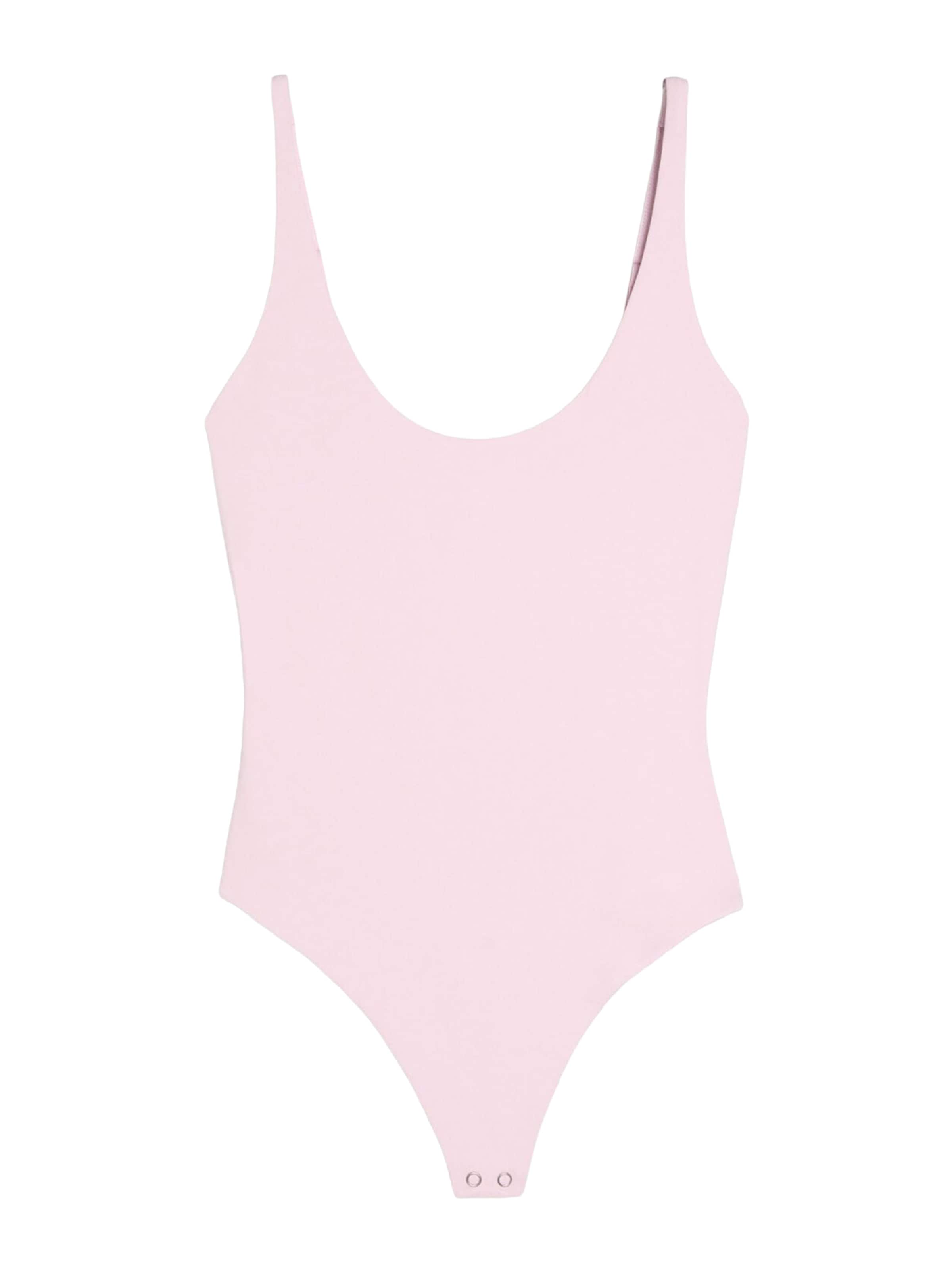 Bershka T-shirtbody i rosa: framsida
