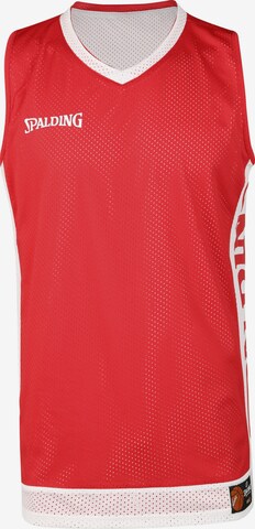SPALDING Performance Shirt 'Reversible' in Red: front