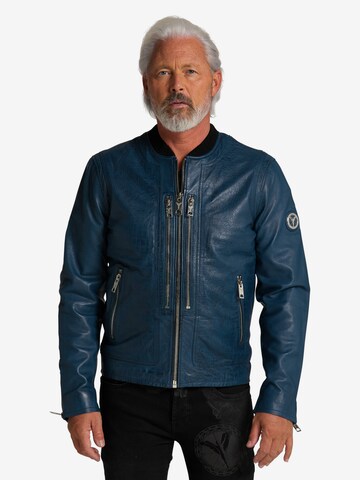 Carlo Colucci Between-Season Jacket in Blue: front