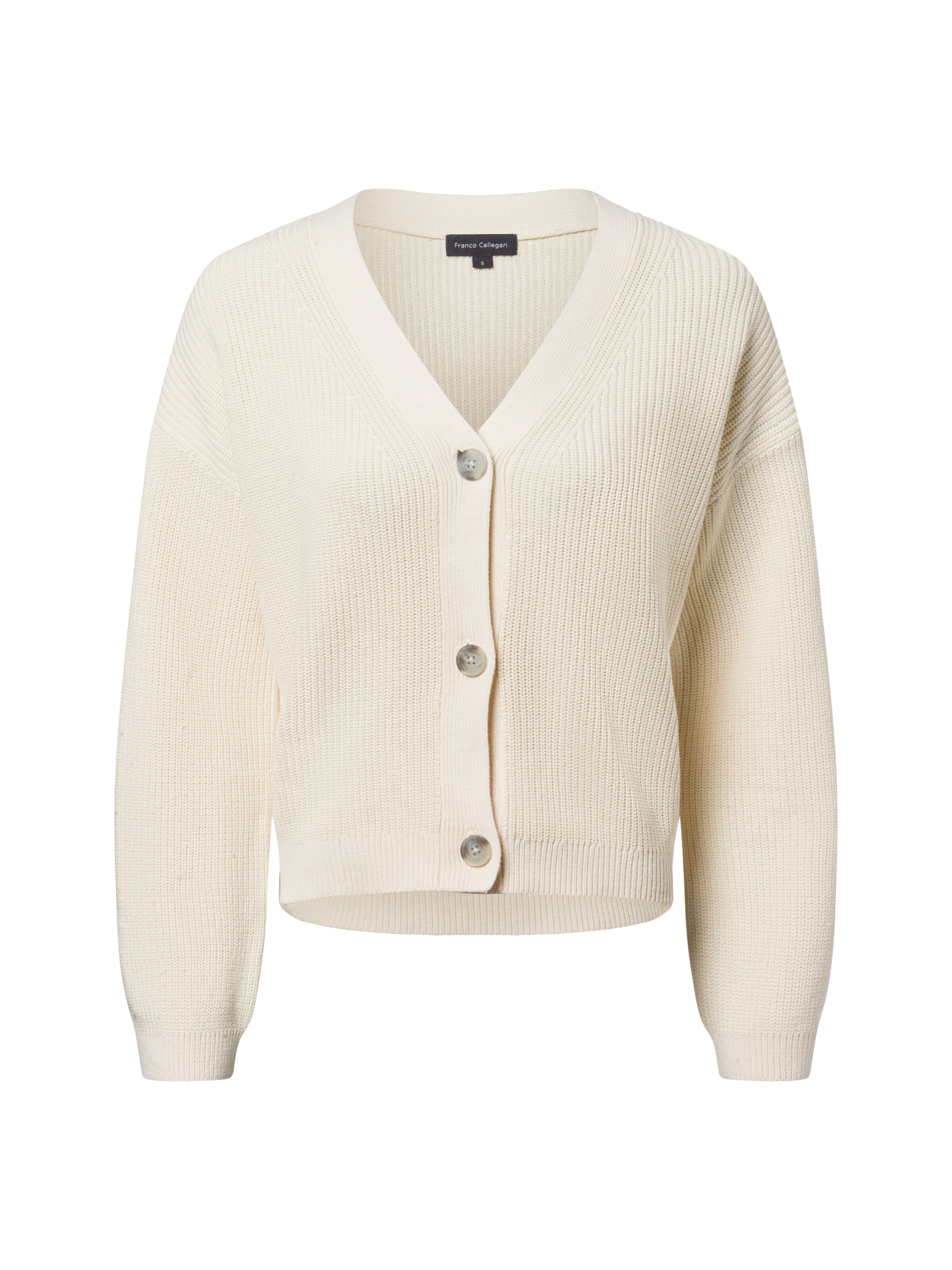 Franco Callegari Strickjacke in Beige: Vorderseite