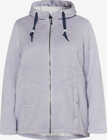 Schmuddelwedda Fleecetakki värissä harmaa: etupuoli