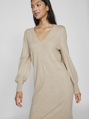 Robes en maille VILA en beige