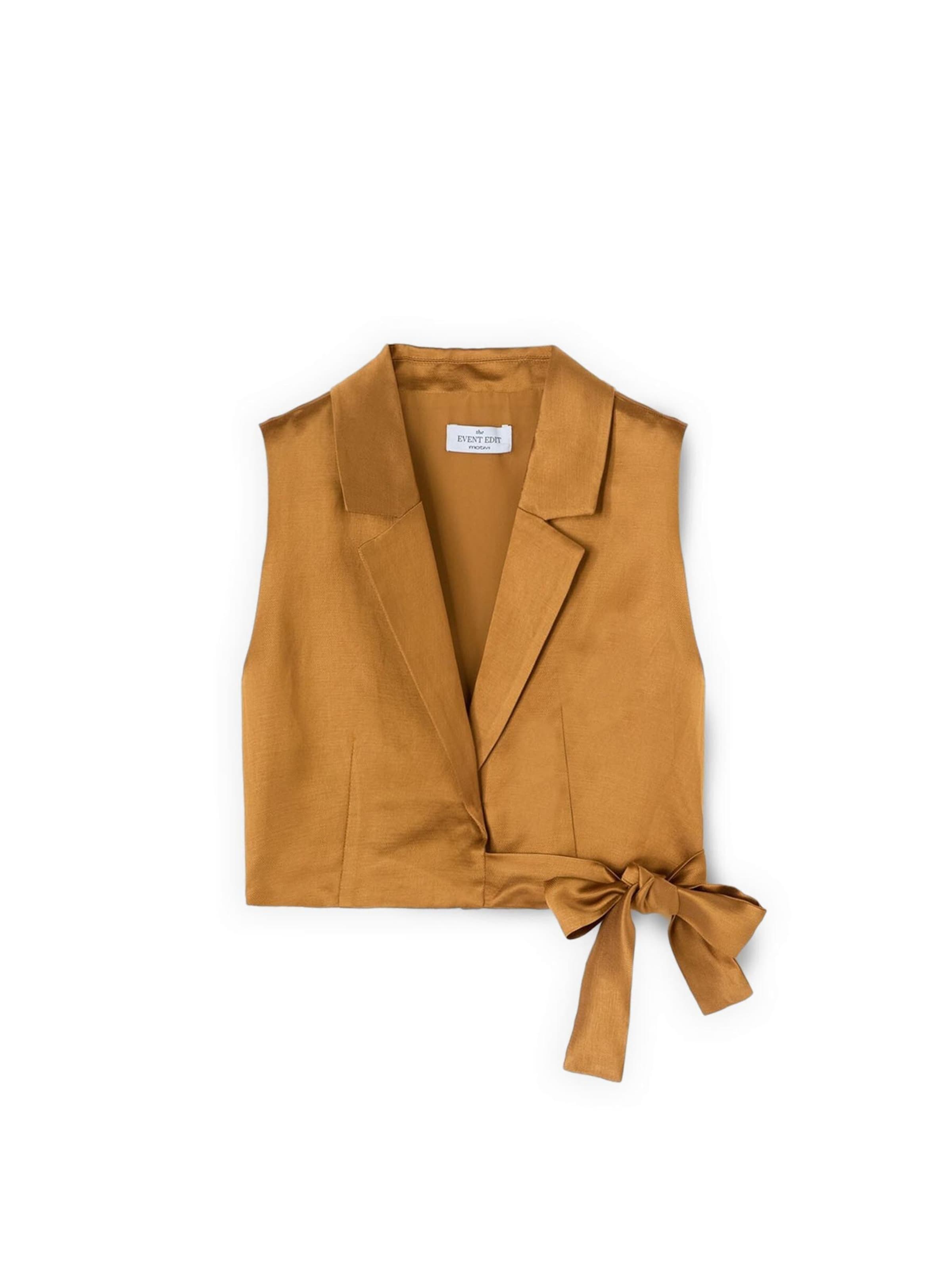 Gilet de costume MOTIVI en jaune : devant