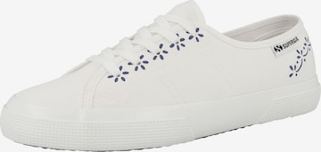 SUPERGA - Zapatillas deportivas bajas 'Leggera' en blanco: frente