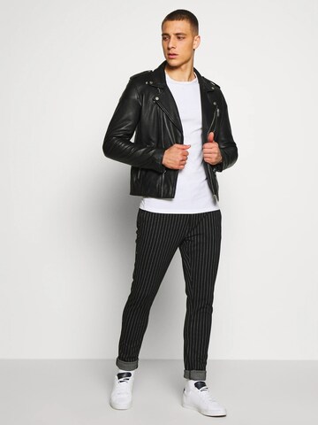 Denim Project Regular Trouser ' Ponte ' in Schwarz