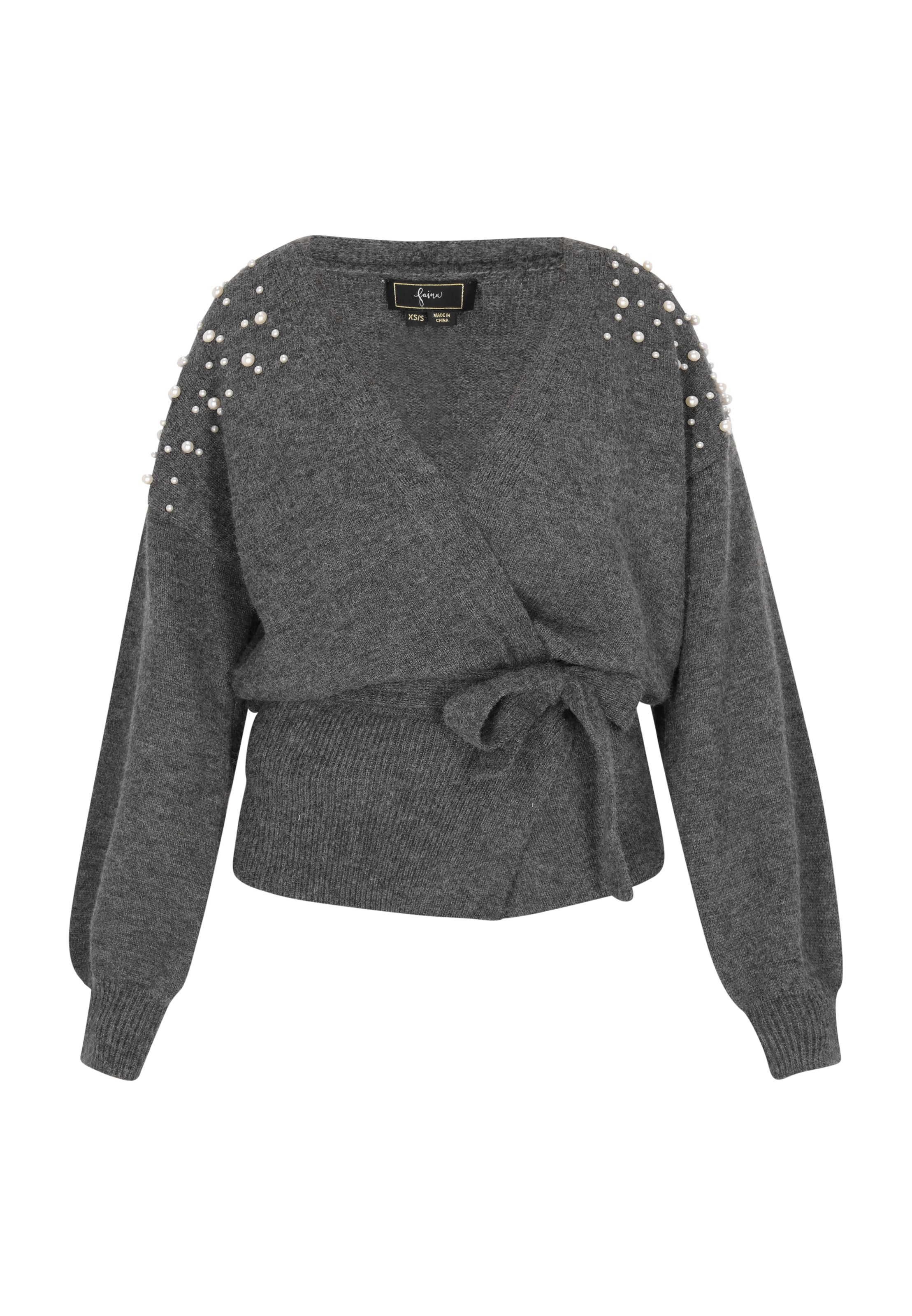Cardigan faina en gris : devant