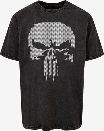 F4NT4STIC Shirt 'Marvel Punisher' in Zwart: voorkant