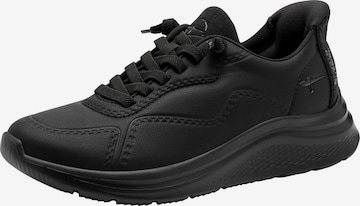 Baskets basses Tamaris en noir : devant