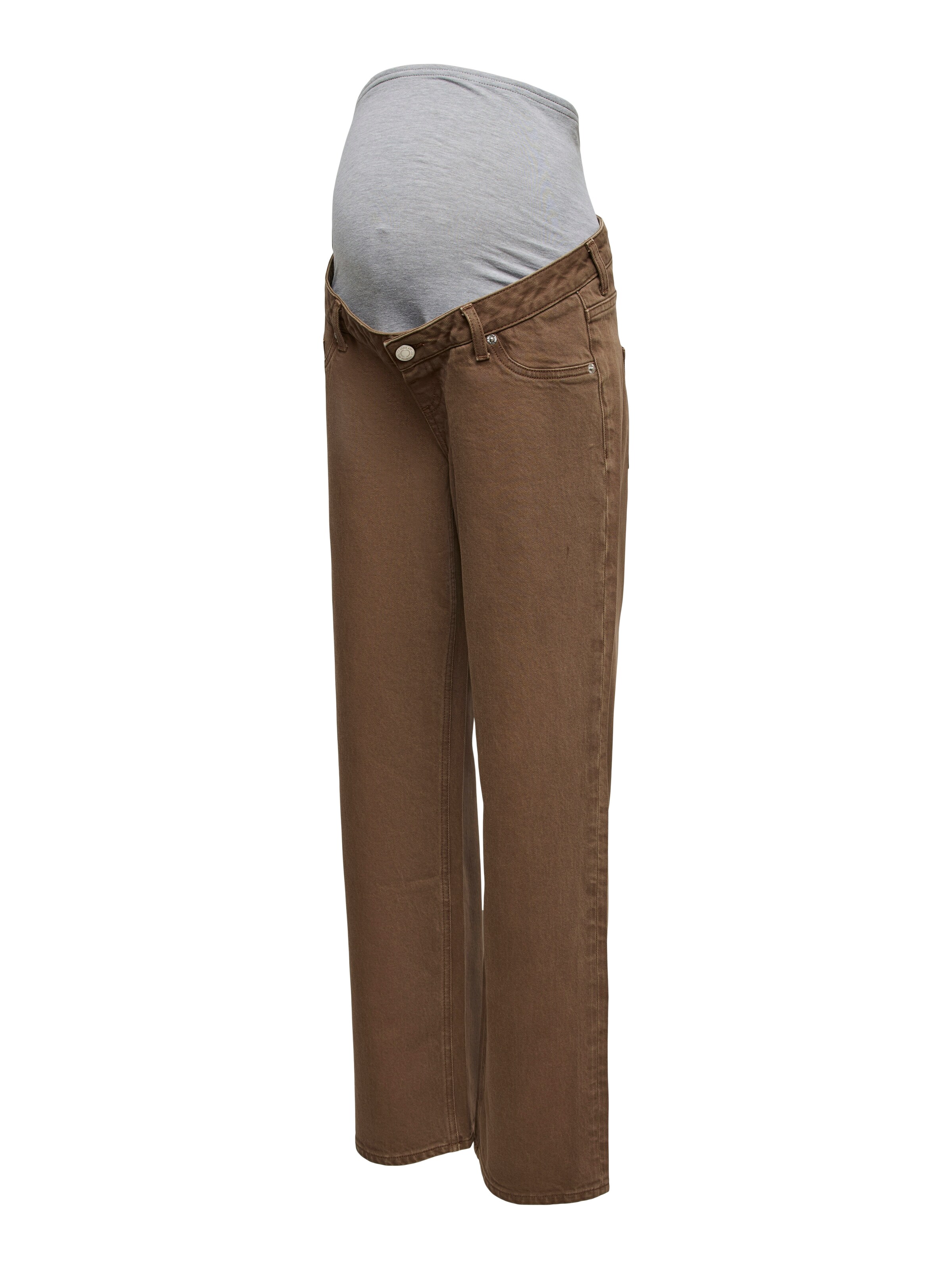 Vero Moda Maternity Широкий Джинсы 'VMMTESSA' в Коричневый: спереди