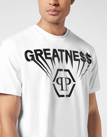T-Shirt 'Greatness' Philipp Plein en blanc