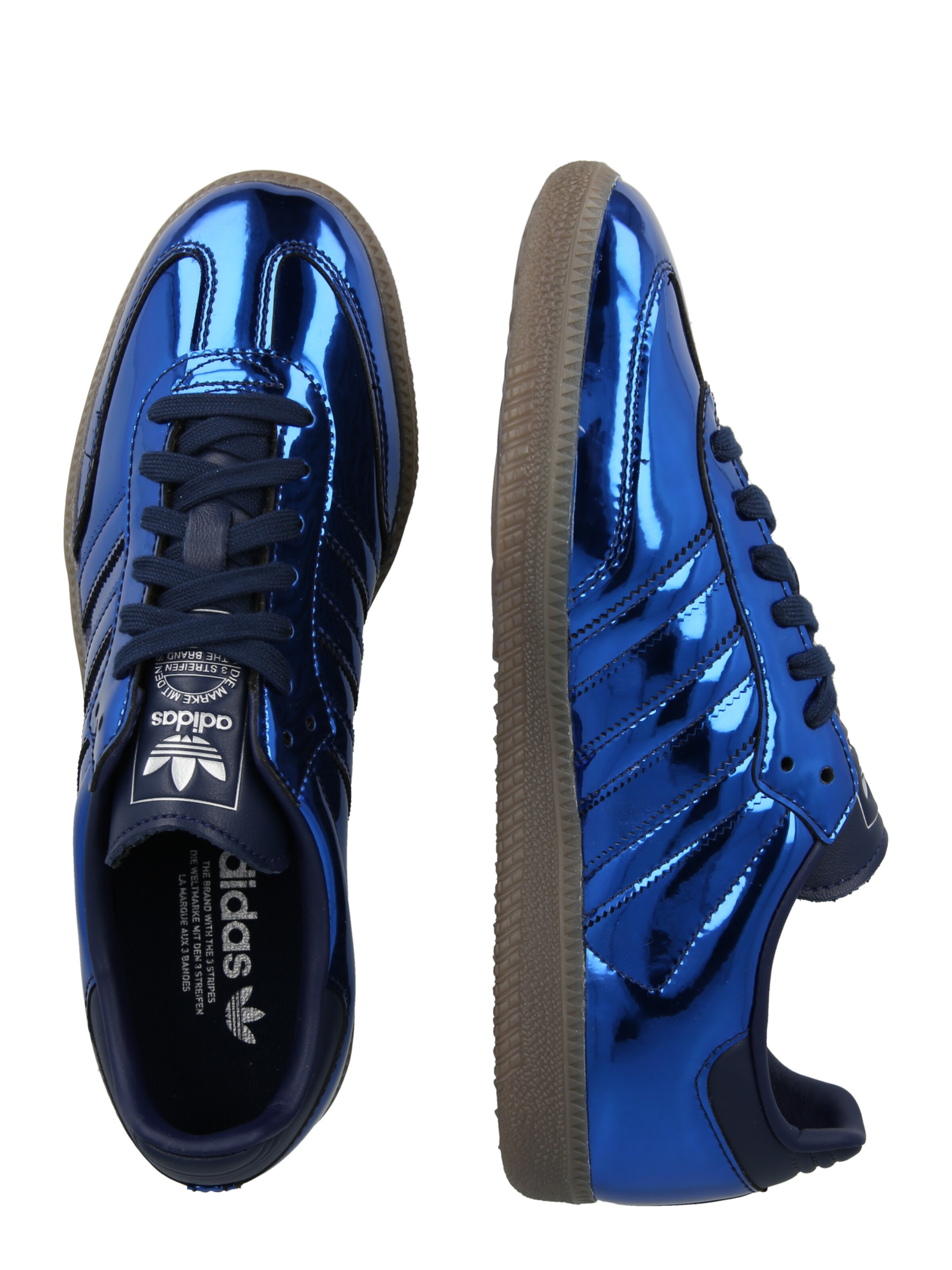 mėlyna ADIDAS ORIGINALS Sportbačiai be auliuko 'SAMBA OG'