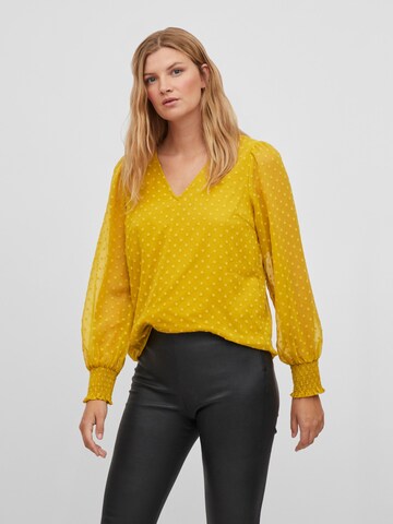 Camicia da donna 'Linneas' di VILA in giallo: frontale