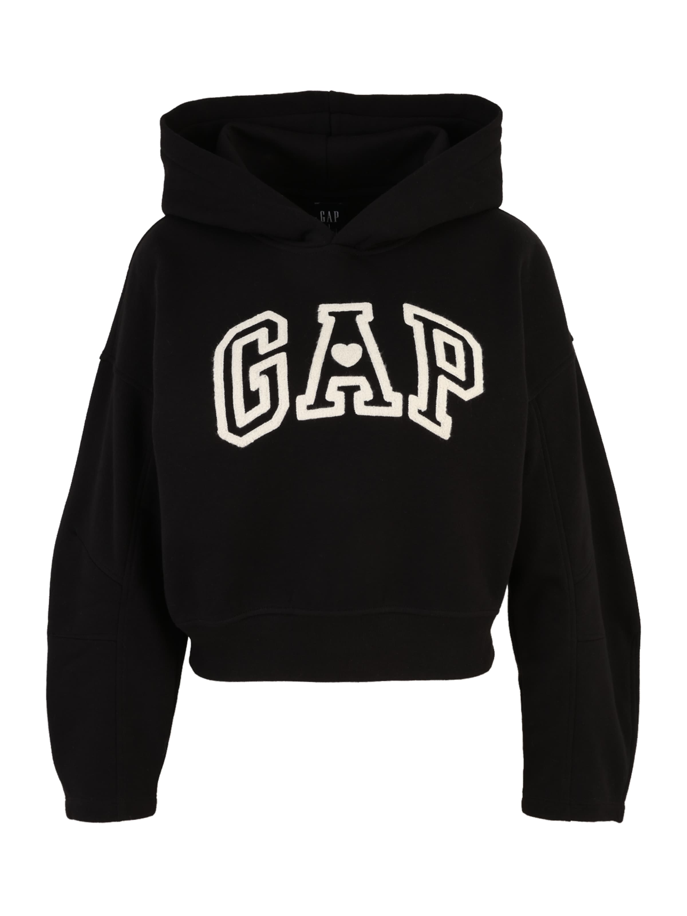Gap Petite Sweatshirt in Black: front