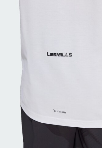 ADIDAS PERFORMANCE Performance shirt 'Les Mills' in White