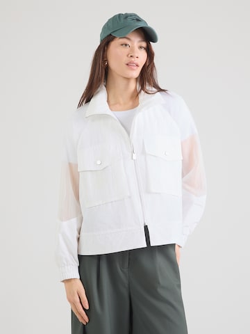 PINKO Φθινοπωρινό και ανοιξιάτικο μπουφάν σε λευκό: μπροστά