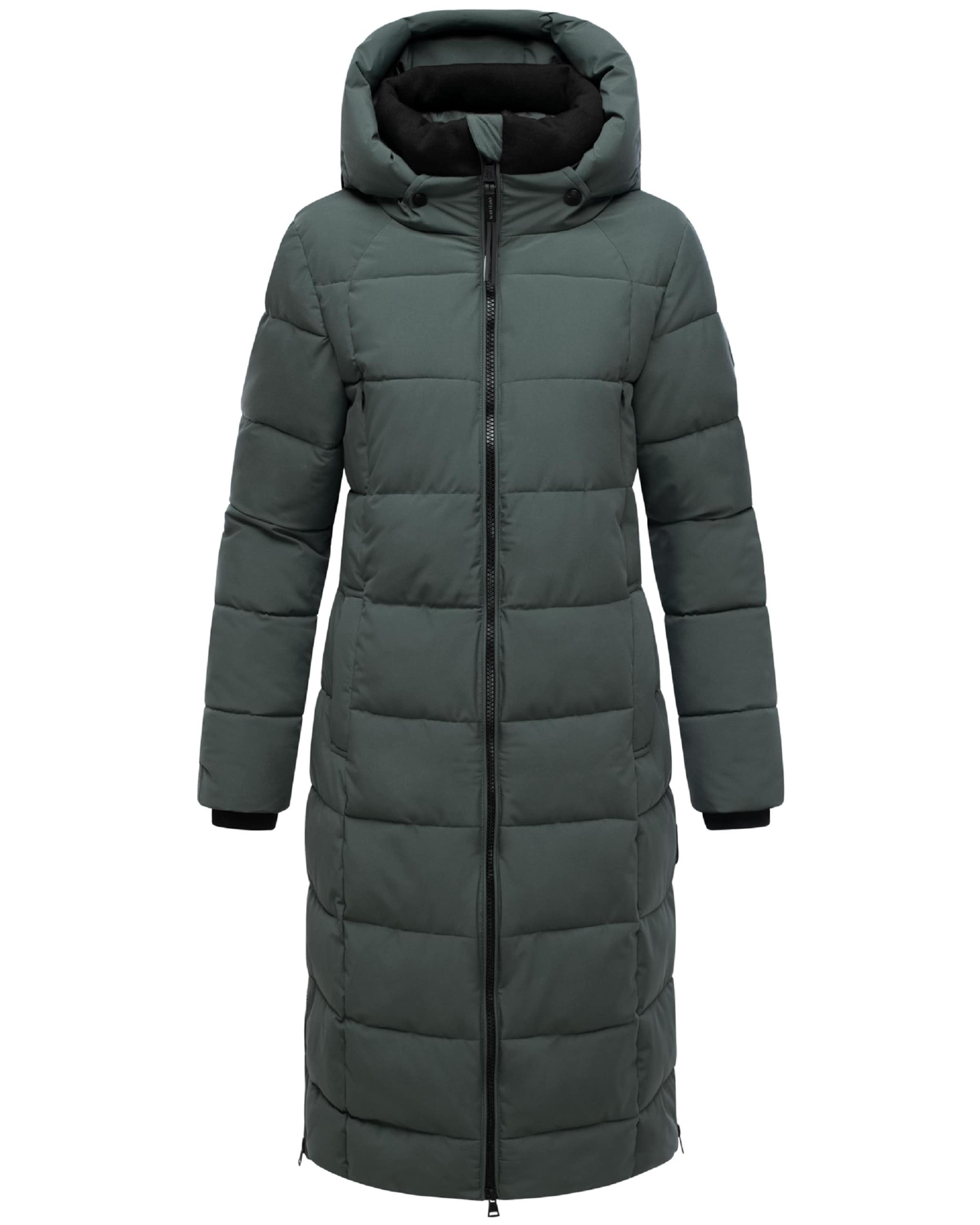 MARIKOO Wintermantel 'Lanitaa XVI' in Groen: voorkant