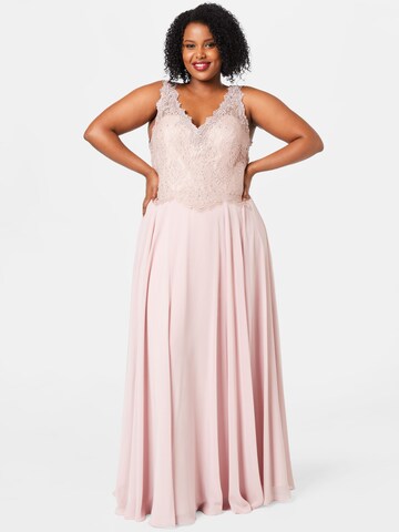 My Mascara Curves Evening dress in Pink: front