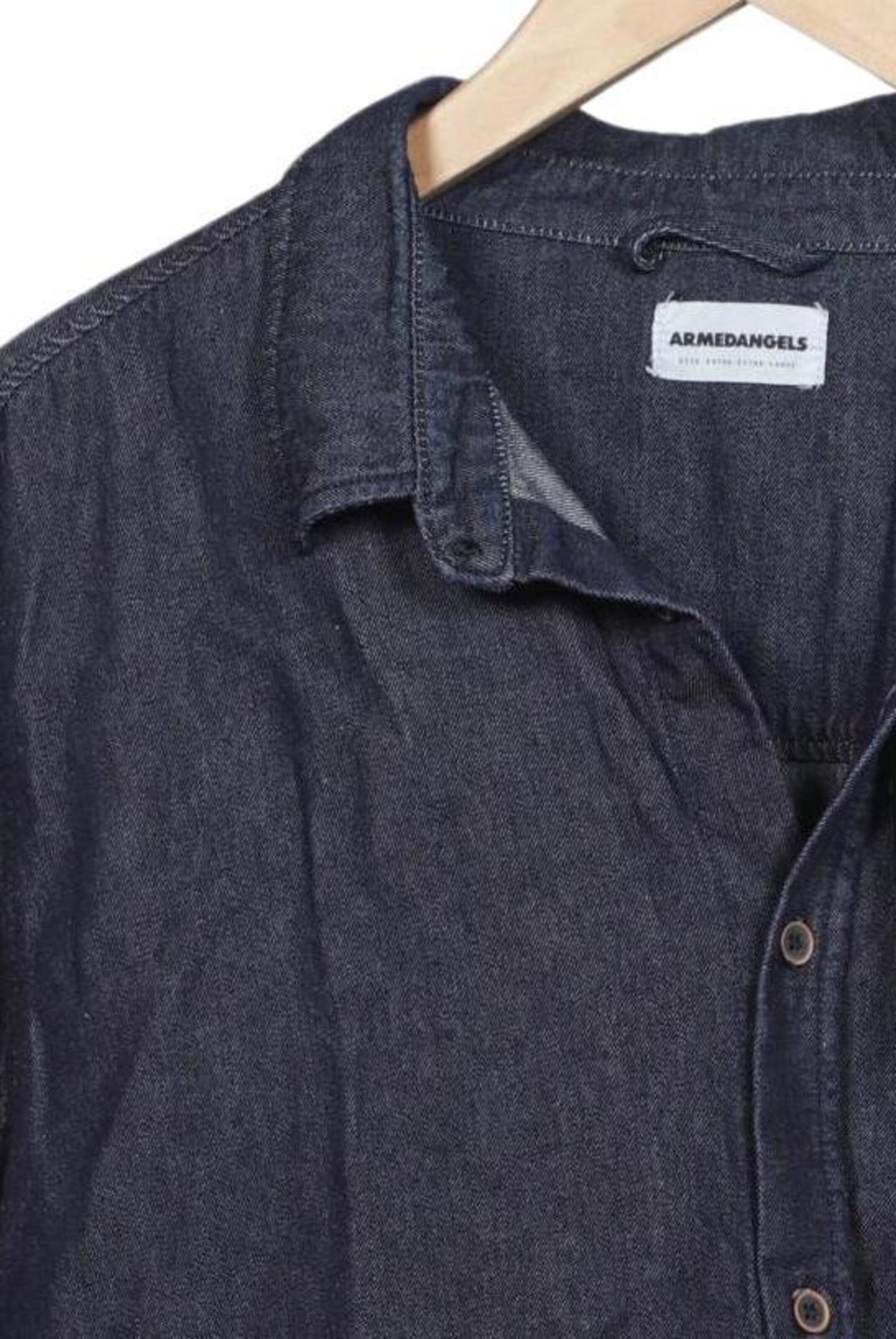 ARMEDANGELS Button Up Shirt in XXL in Blue